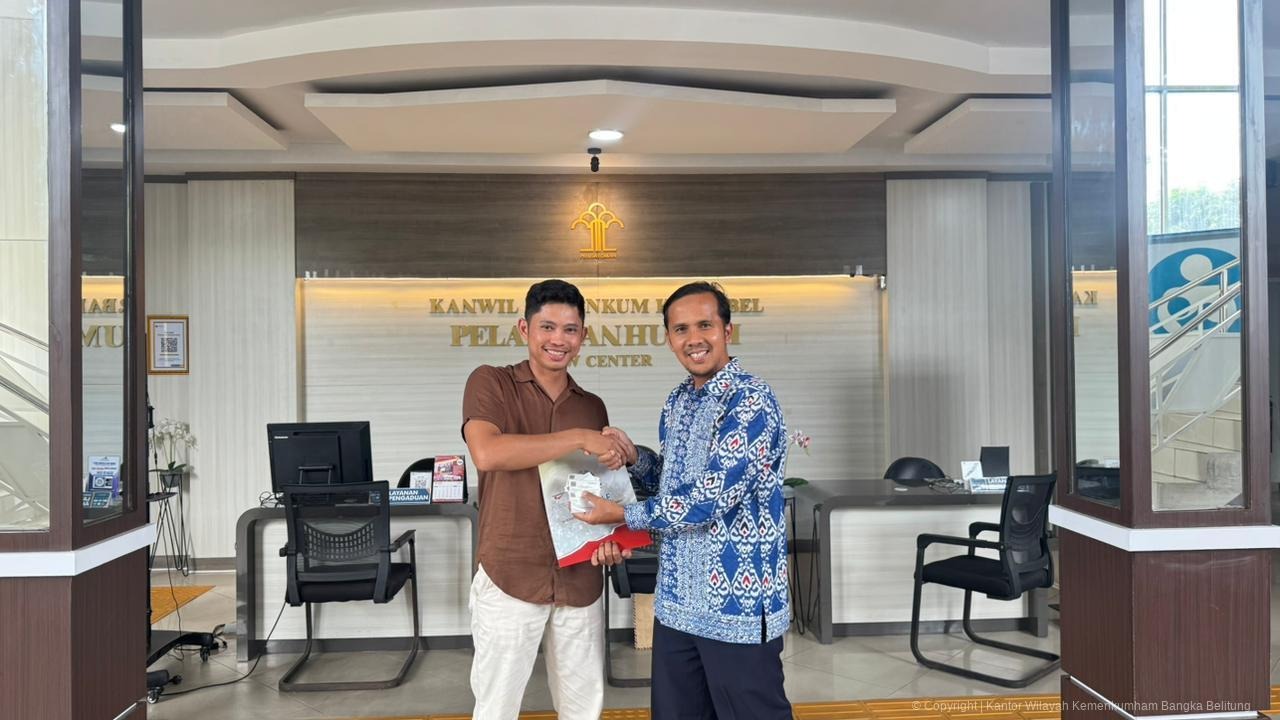 Kanwil Kemenkum Babel Tuntaskan Proses Legalisasi Dokumen Pendidikan ke Taiwan