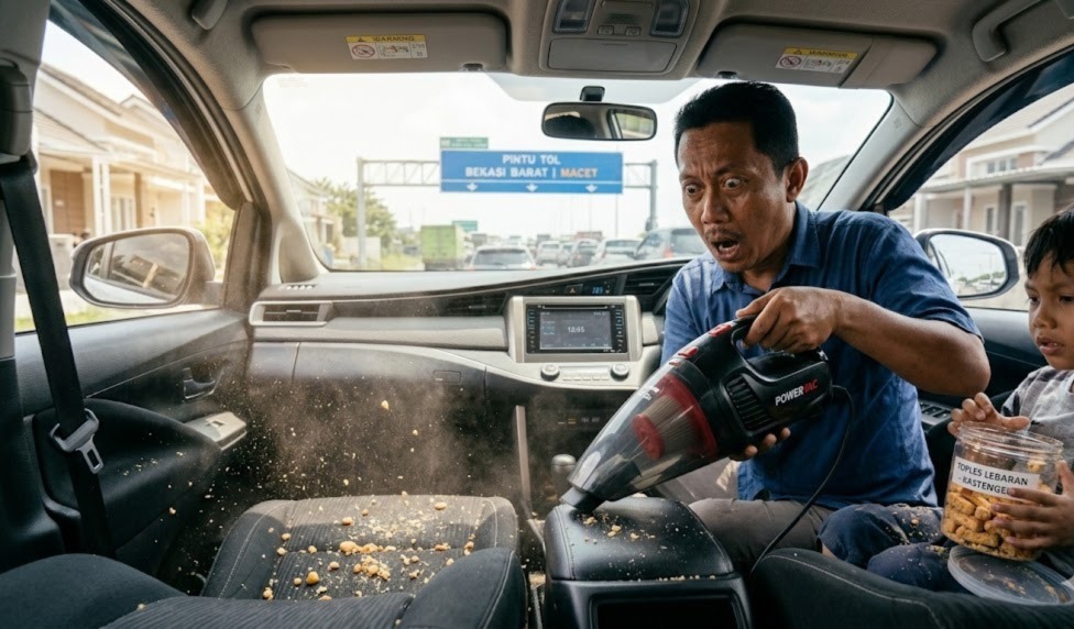 Mobil Kotor Usai Lebaran? Vacuum Cleaner Mobil High-Power 2026 Ini Diklaim Bersihkan Remahan dan Debu Sela Jok