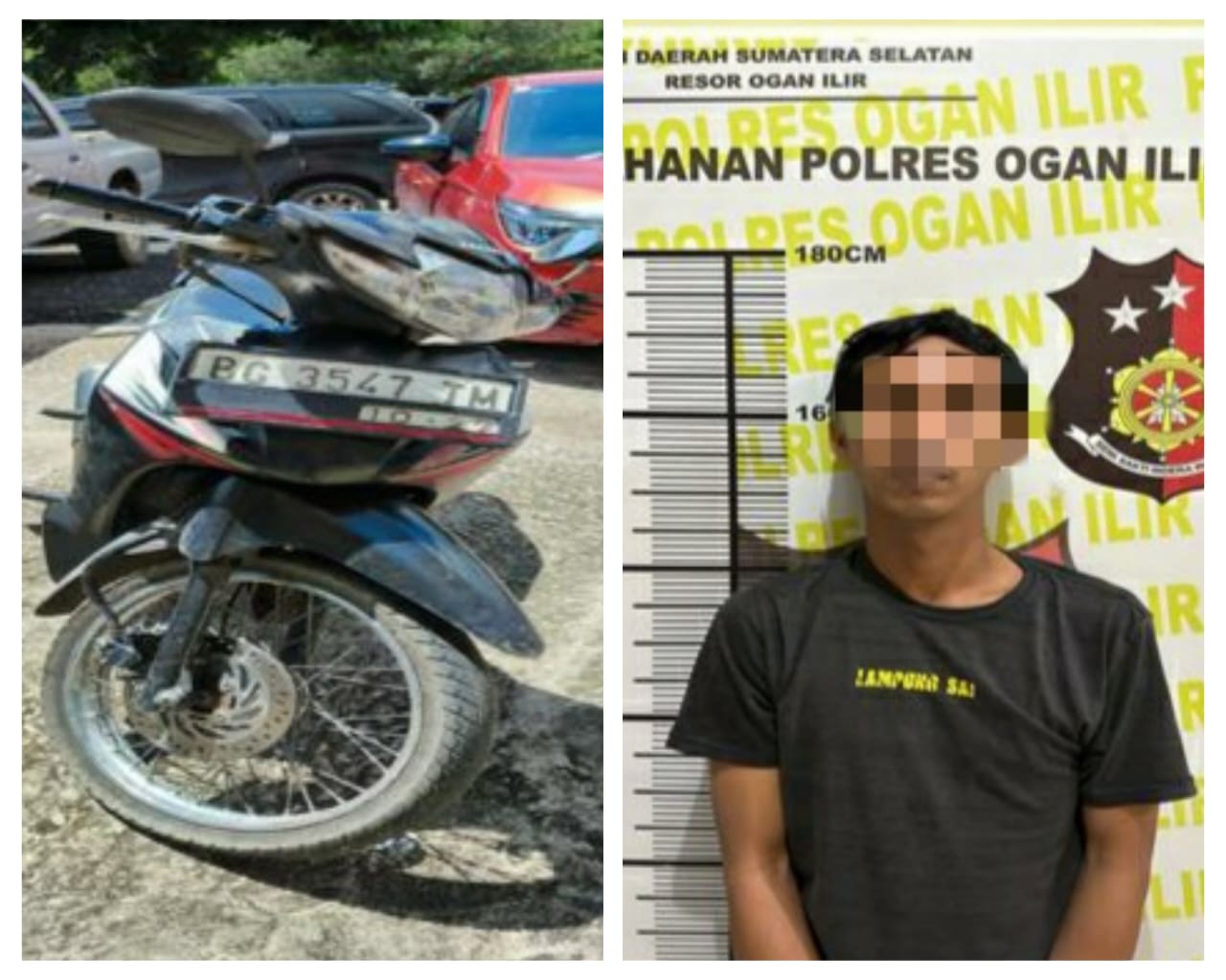 Gelapkan Sepeda Motor Milik Temannya Sendiri, Pemuda di Ogan Ilir Tak Berkutik Saat Ditangkap Polisi