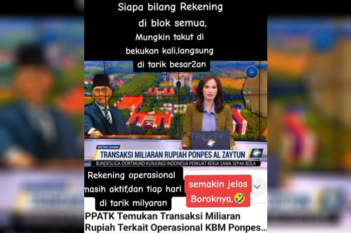 Diduga Panik Rekening Diblokir Kembali, Al-Zaytun Tarik Miliaran Rupiah Per Hari dari Rekening Lain