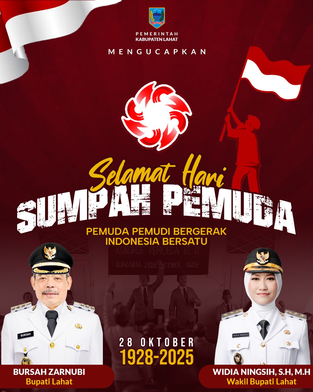 Pemkab Lahat Mengucapkan Selamat Hari Sumpah Pemuda