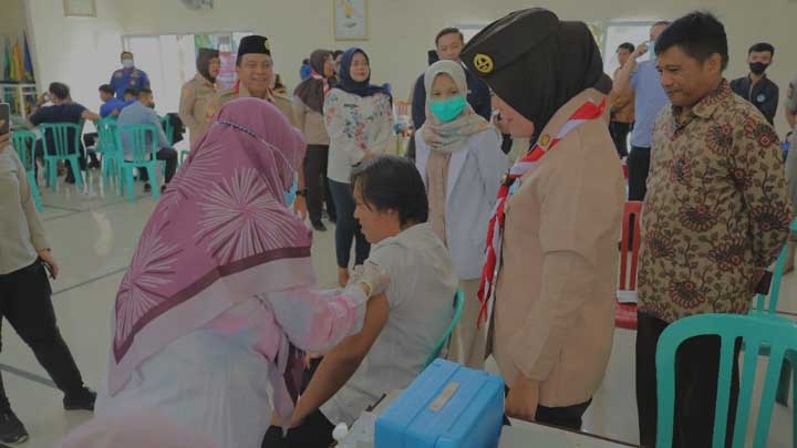 Peringati HUT, Kwarcab Pramuka Gelar Vaksinasi Booster