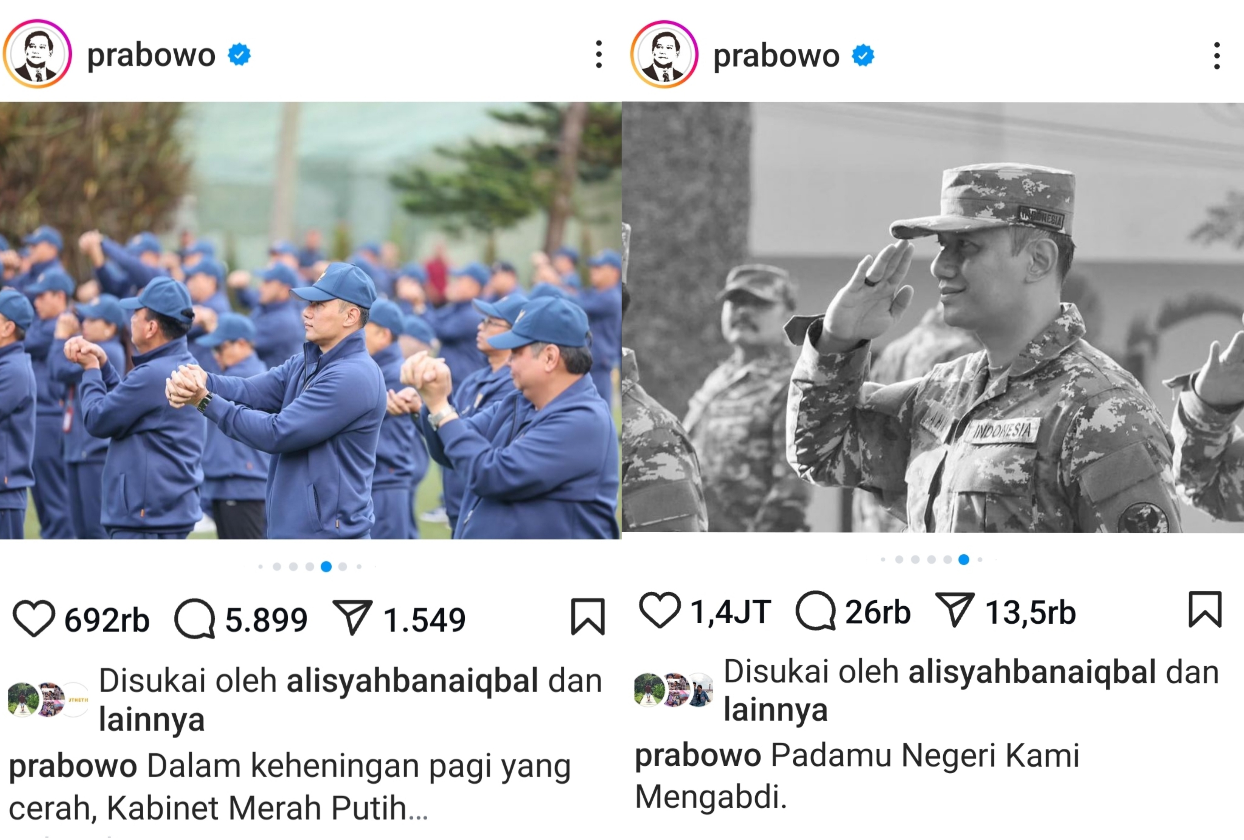 Kepergok Beberapa Kali Unggah Foto AHY di Instagramnya, Benarkah Prabowo Sedang Promosikan Capres ke-9? 