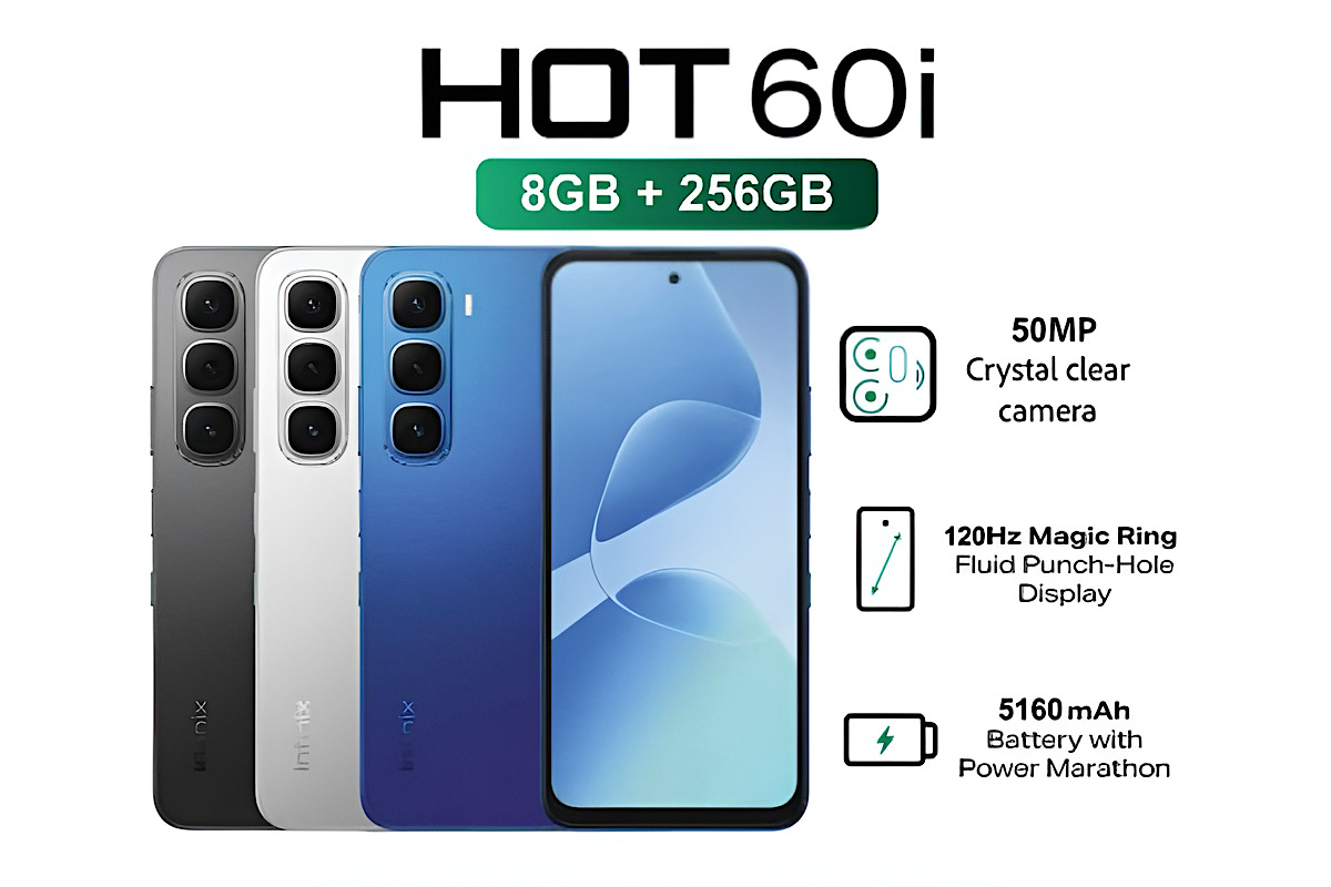 HP Infinix Hot 60i Bikin Manja Kreator Gemar Bikin Konten Foto, Ada Tombol Shutter Camera