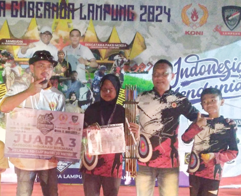 Rara Murid SDN 25 Indralaya Harumkan Nama Ogan Ilir di Kejuaraan Memanah Piala Gubernur Lampung 2024