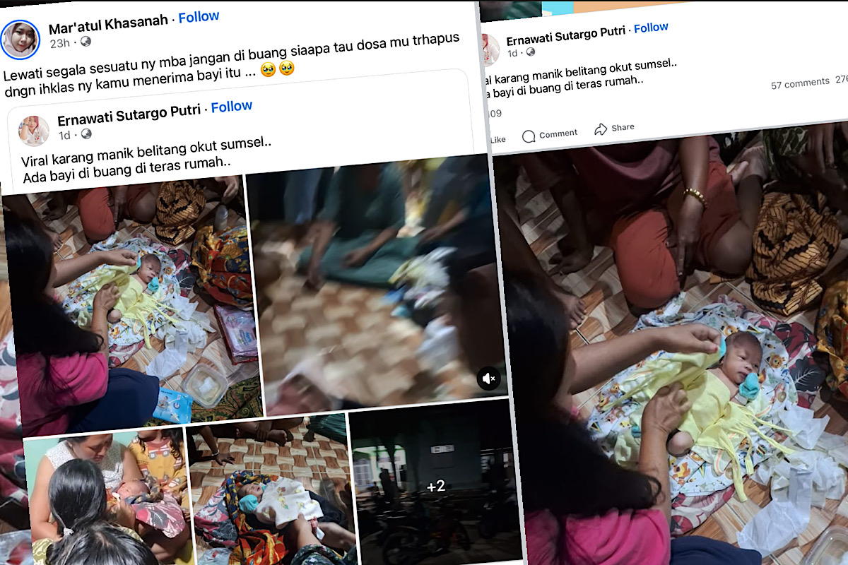 Bayi Ditinggal di Teras Rumah Warga OKU Timur, Pasutri Tua Sarkam-Waginten Siap Merawat