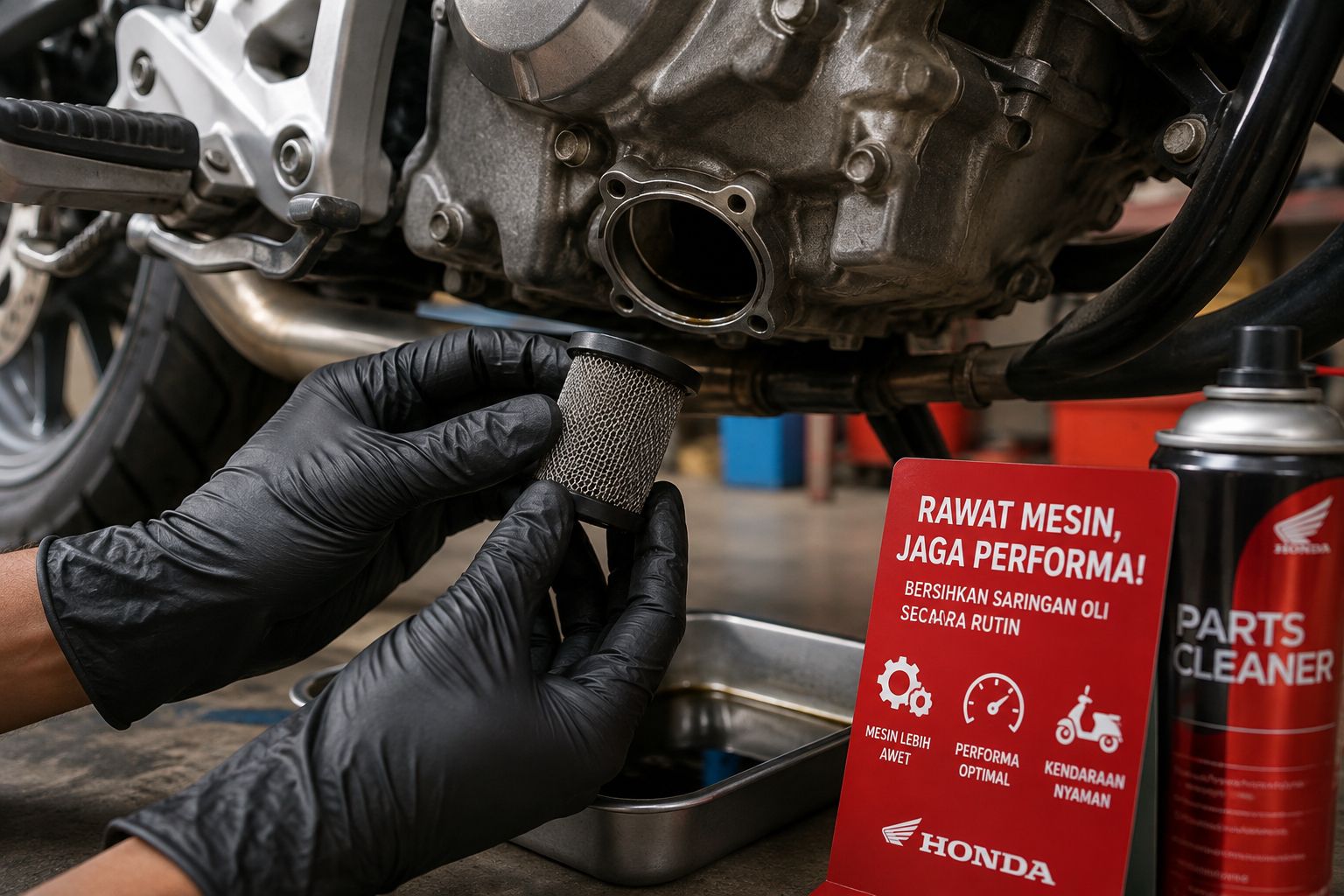 Jangan Diabaikan, Ini Pentingnya Rutin Membersihkan Saringan Oli Motor
