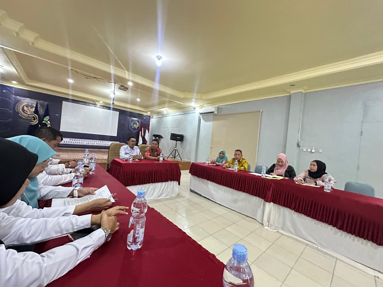 Lapas Tanjung Raja Gelar Rapat Koordinasi Pelaksanaan Rehabilitasi Bersama BNNK Ogan Ilir