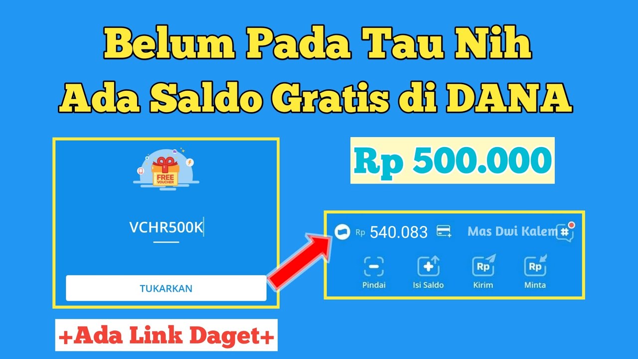 Cara Ambil Cuan Gratis Dari Aplikasi DANA, Voucher Rp500.000 Dibagikan Khusus Untuk Penggunya, Buruan Serbu