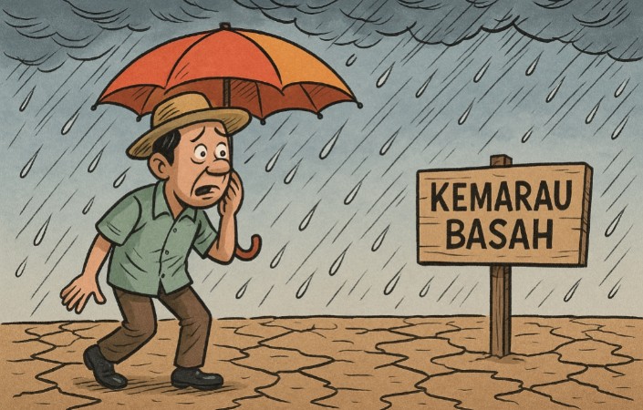 Anomali Kemarau Basah Melanda Indonesia, Hujan Masih Turun di Musim Kering hingga Agustus 2025