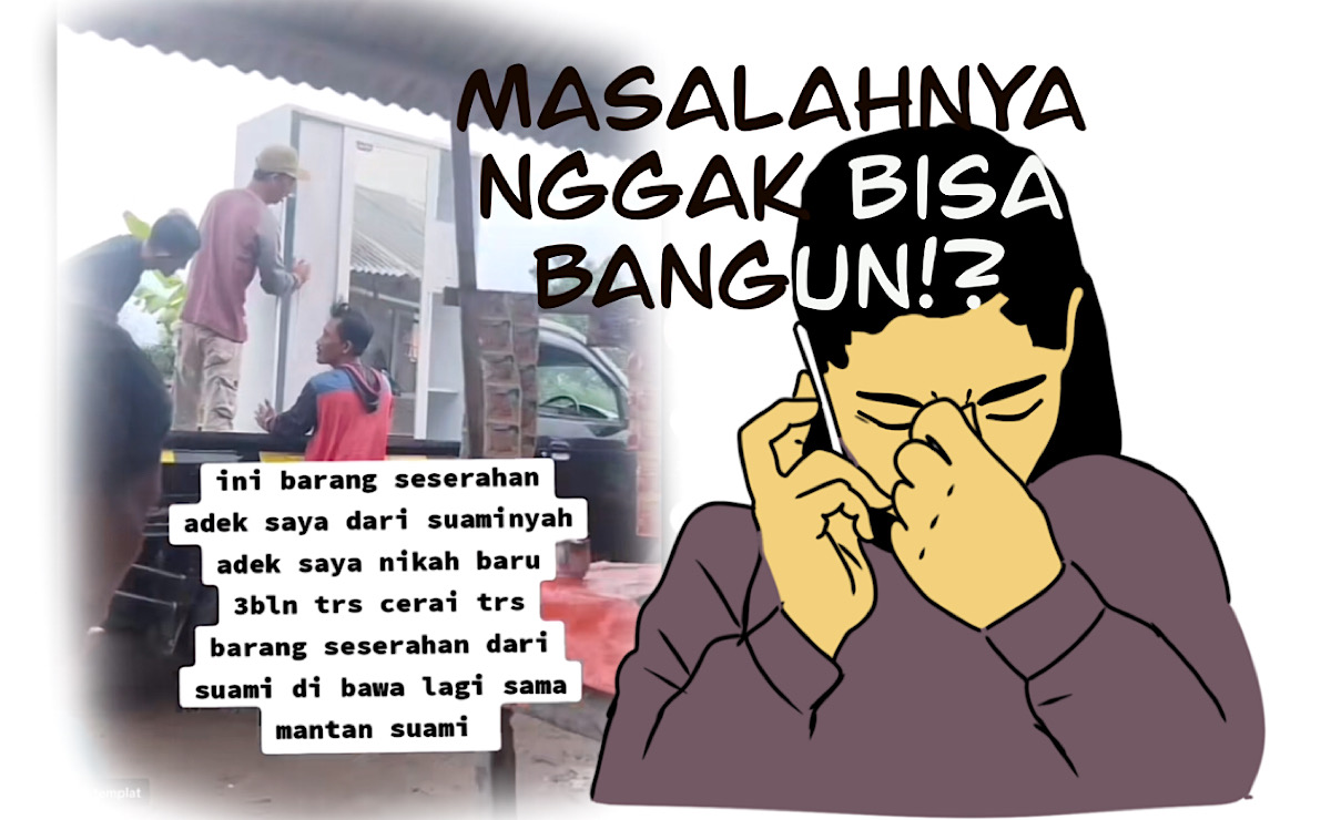 Viral 3 Bulan Nikah Cerai Semua Barang Seserahan Diangkut, Katanya Burung Mantan Suami Tak Bisa Bangun