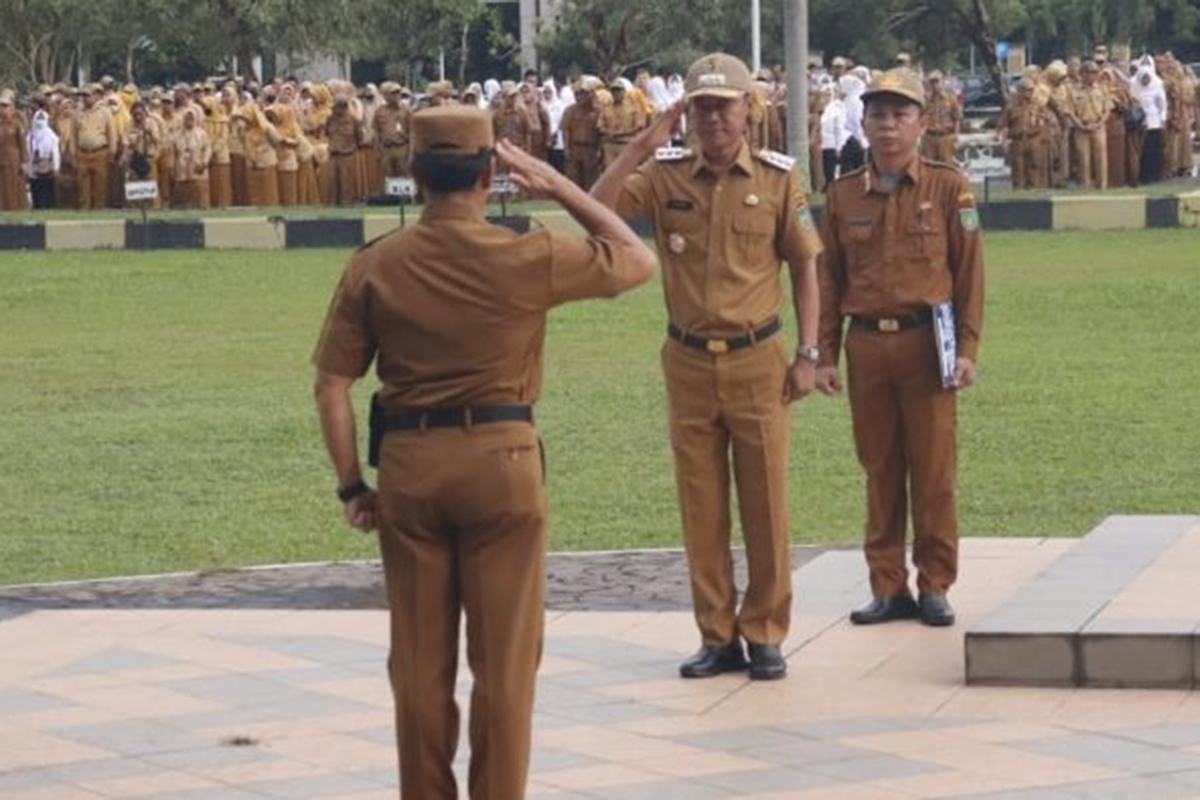 Penjabat Walikota Prabumulih Pimpin Apel Bulanan, Ingatkan Peningkatan Pelayanan Publik