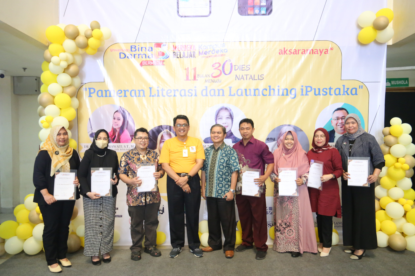 Road To 30 Tahun, Universitas Bina Darma Palembang, Launching Aplikasi I-PUSTAKA dan E-PUB