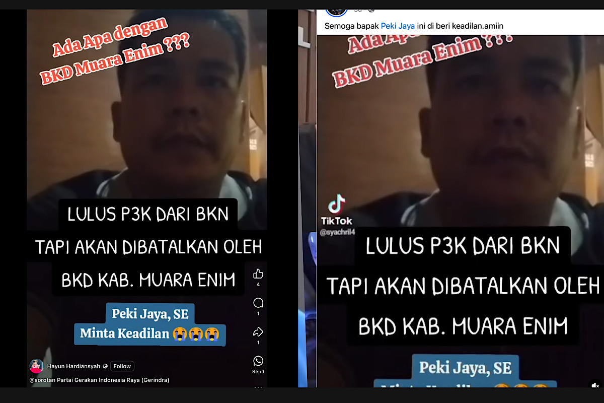 Calon PPPK di Muara Enim Bantah Disebut Mundur, Keterangan BKPSDM Beda Lagi