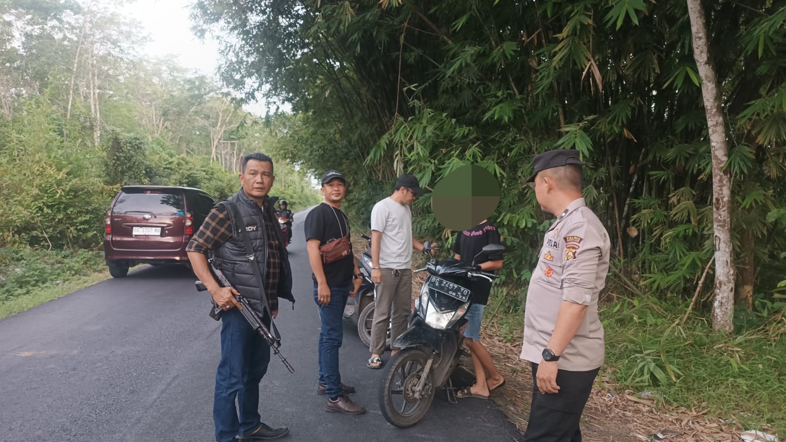 Aksi Balap Liar Remaja di Jalan Raya Payaraman-Talang Seleman Ogan Ilir Dibubarkan Polsek Tanjung Batu