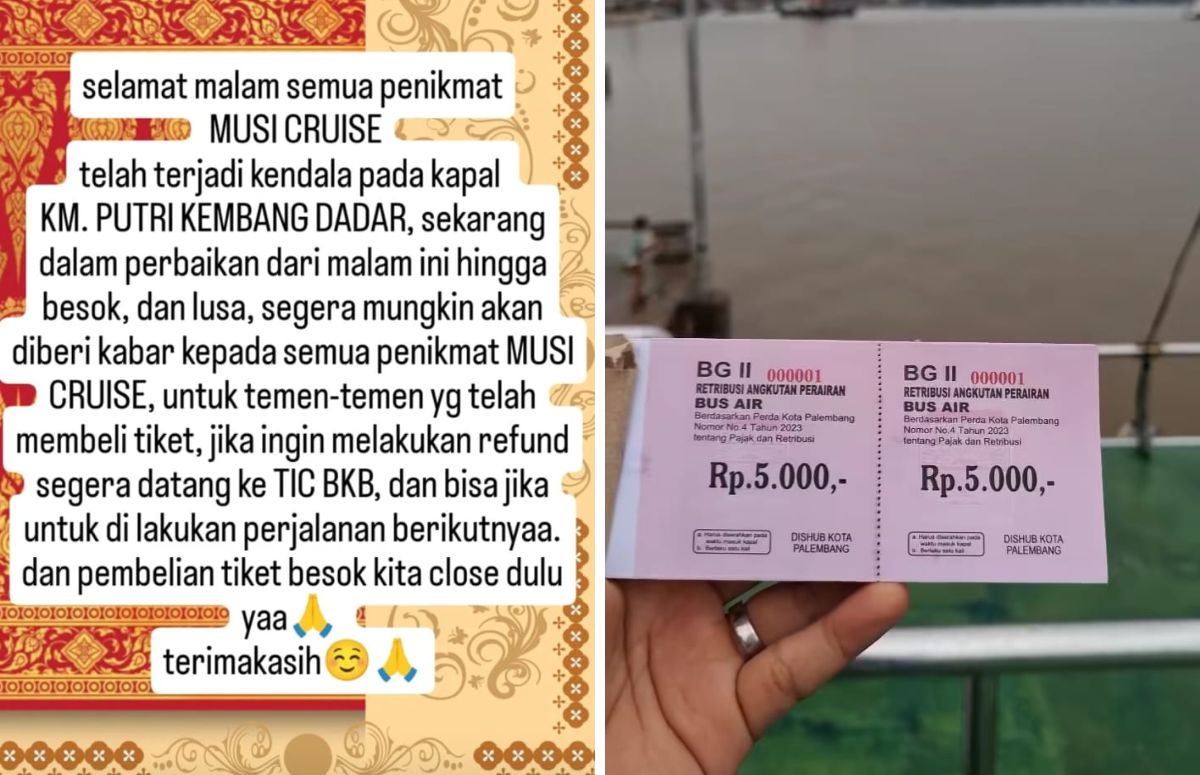 BREAKING NEWS! Baru 3 Hari Berlayar, Musi Cruise Alami Kendala Teknis dan Stop Sementara