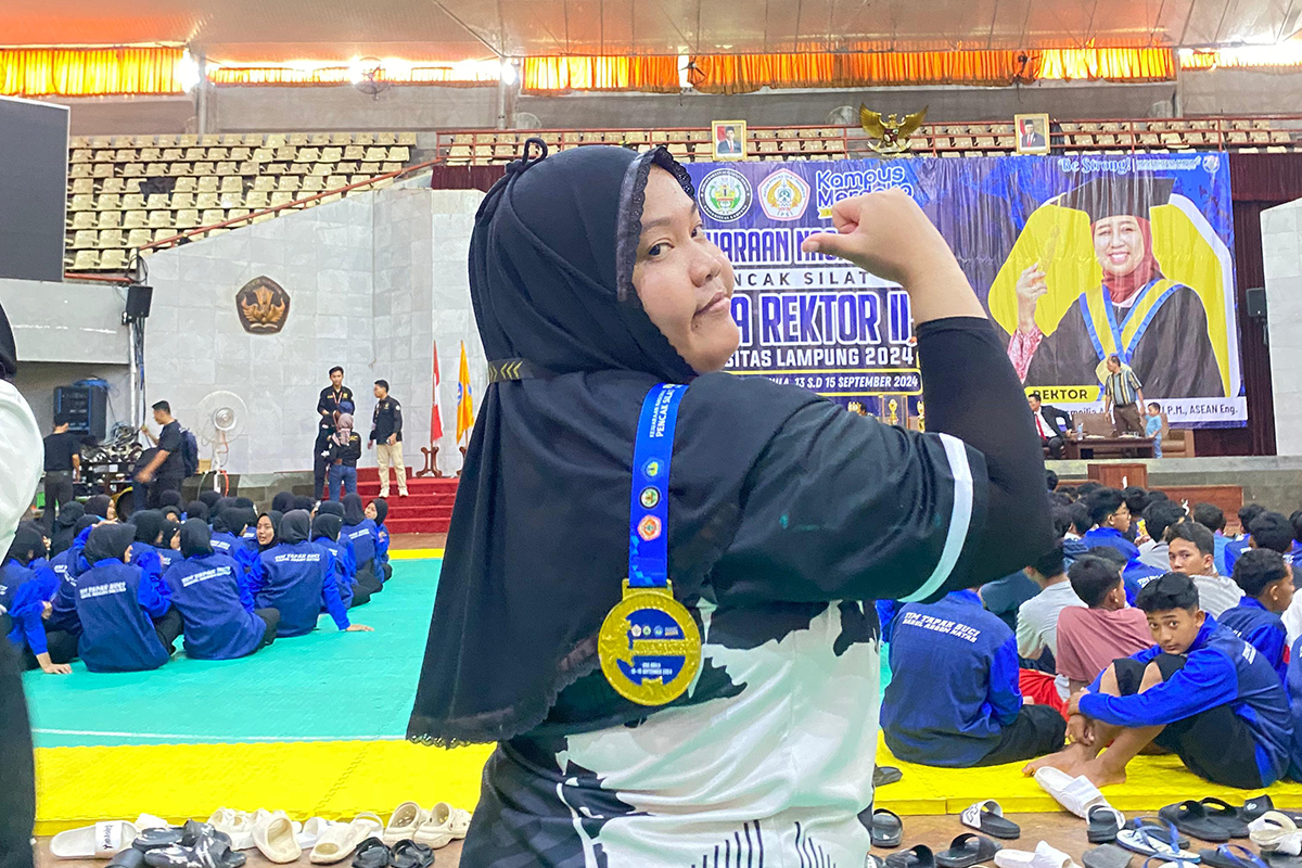 Mahasiswa UBD Raih Medali Emas di Kejuaraan Nasional Pencak Silat Piala Rektor Universitas Lampung