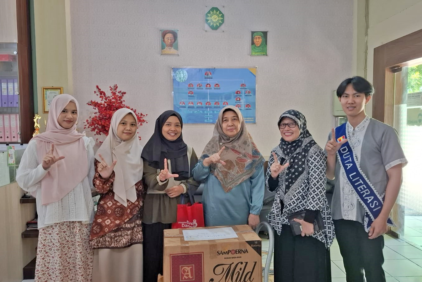 Perpustakaan Universitas Bina Darma Kunjungan Sekaligus Promosi Ke SMK Muhammadiyah 1 Palembang