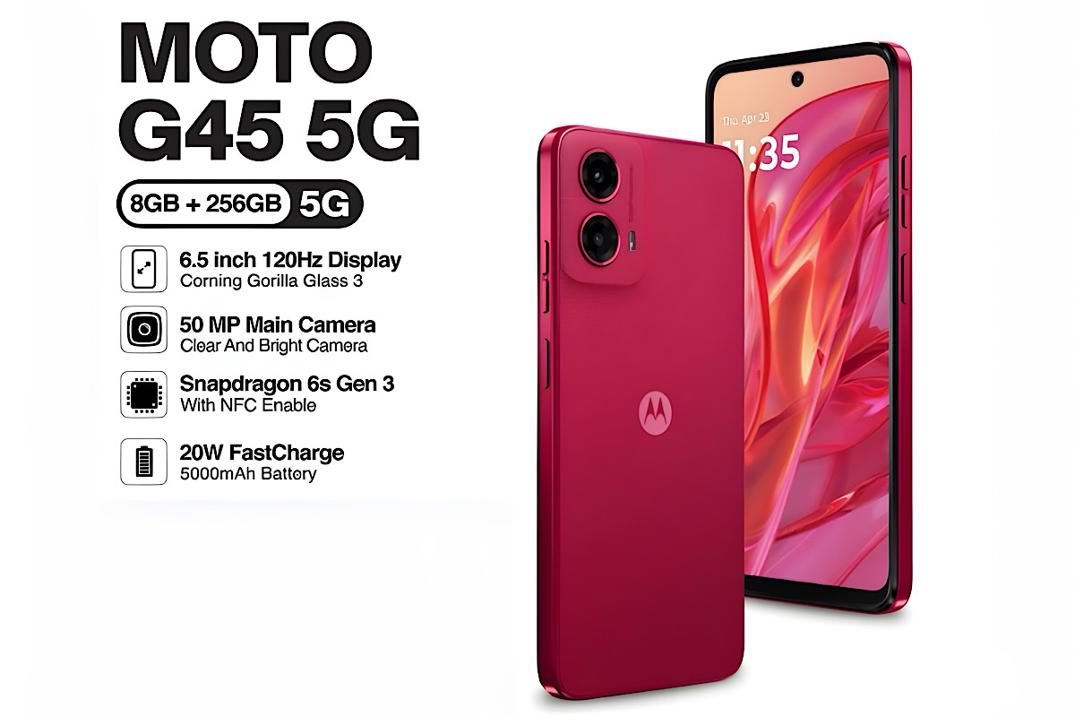 Akhir Tahun 2025 Motorola G45 Harga Turun Banyak, Masuk Kelas HP 2 Jutaan 5G Auto Tak Punya Saingan