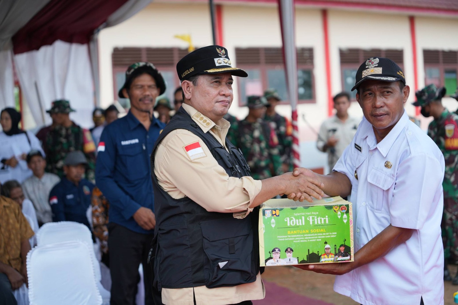 Bupati Banyuasin Hadiri Penutupan TMMD, Infrastruktur Desa Meningkat
