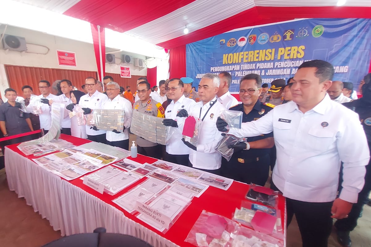 Jumlah Aset yang Disita Direktorat TPPU BNN di Palembang dari Pelaku Narkotika Senilai Rp64 Miliar 