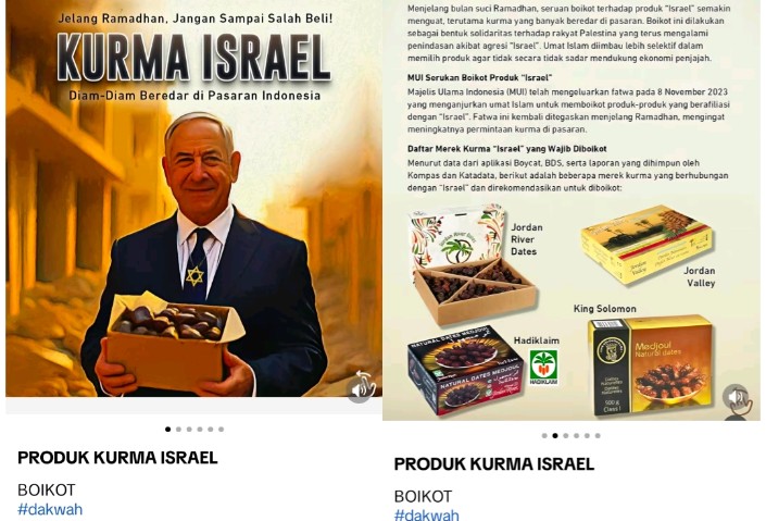 Jelang Ramadan, Seruan Boikot 28 Merk Kurma Produksi Israel Hebohkan Medsos