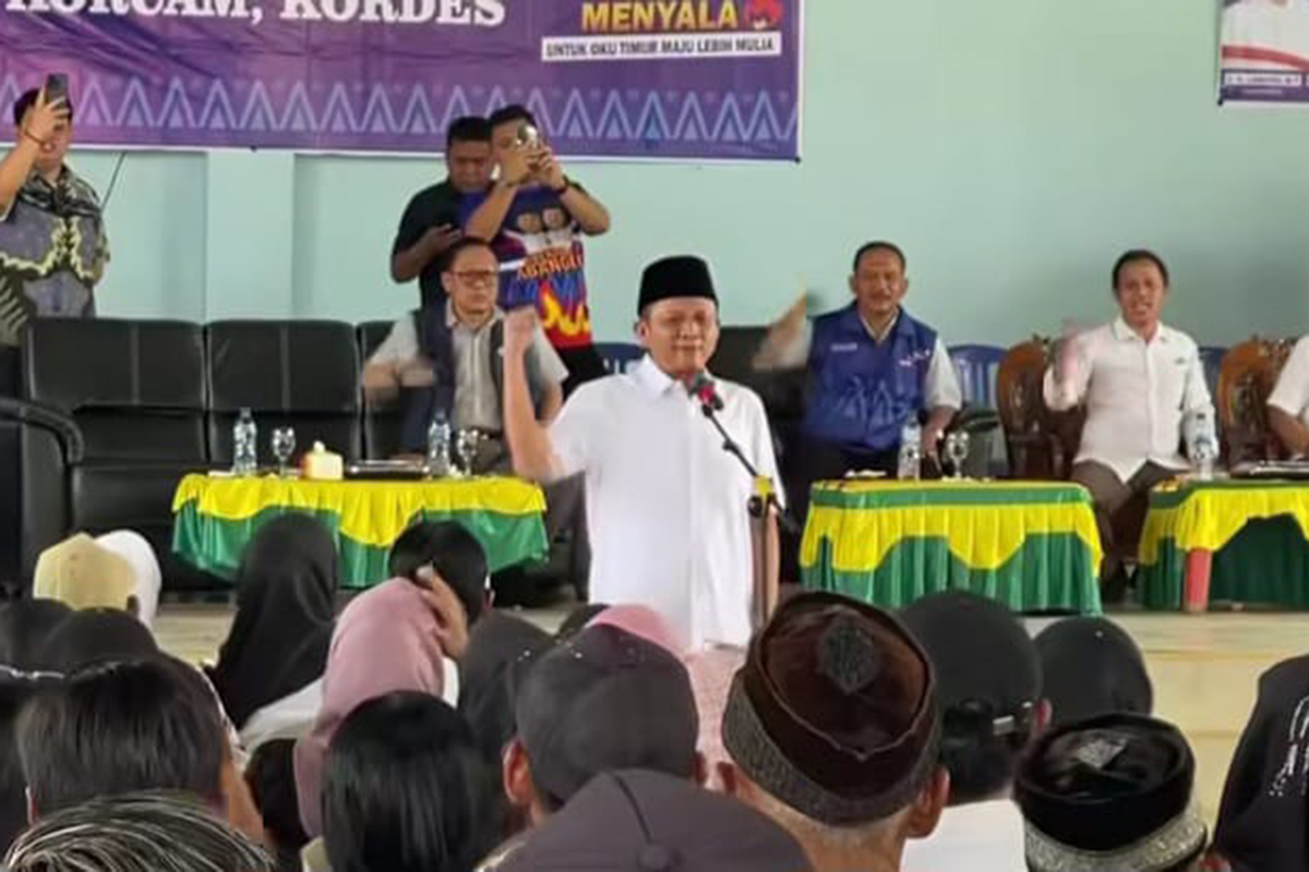 Calon Bupati OKU Timur, Lanosin Ajak Tim Berpolitik dengan Happy, Tetap Fokus Menang