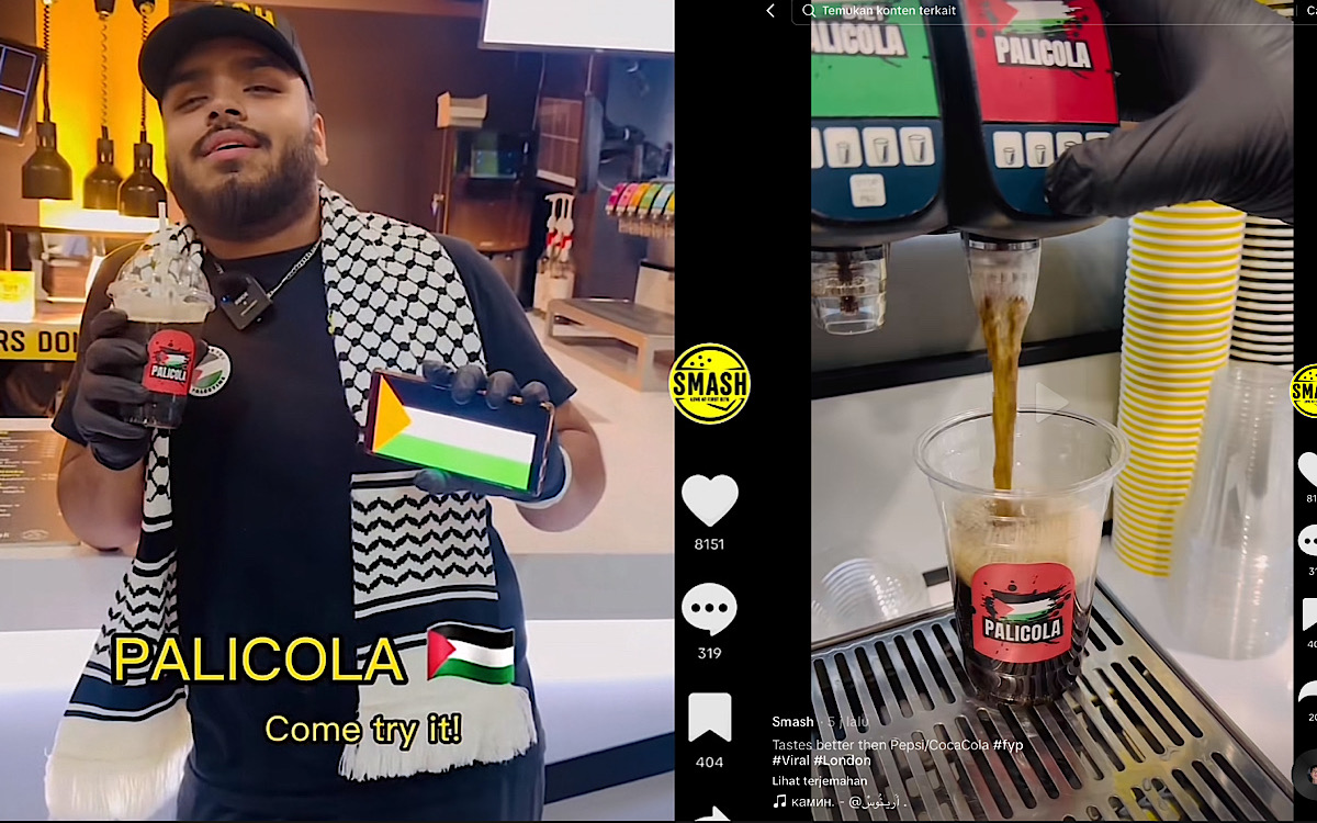 Smash Burger Merambah London, Gantikan Soda Israel dengan Palicola Buka Cabang Baru Demi Donasi ke Palestina 