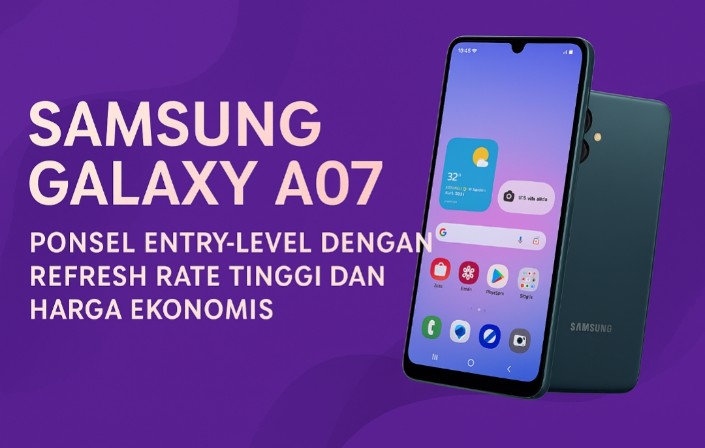 Samsung Galaxy A07, Ponsel Entry-Level dengan Refresh Rate Tinggi dan Harga Kompetitif