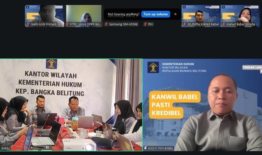 Monitoring Perda 2025, Kemenkum Babel Dorong Regulasi Lebih Berkualitas