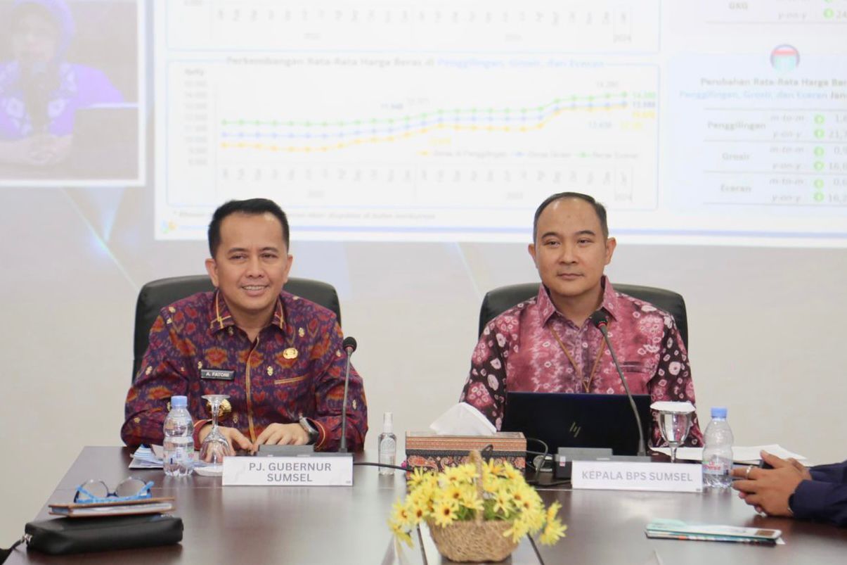 Pertumbuhan Ekonomi Sumsel Tahun 2023 Tertinggi Kedua di Pulau Sumatera