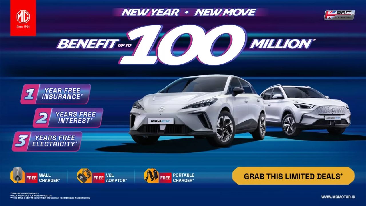 Hadapi Persaingan dii 2026, MG Kasih Promo Menarik untuk MG4 EV dan ZS EV, Diskon Ratusan Juta?