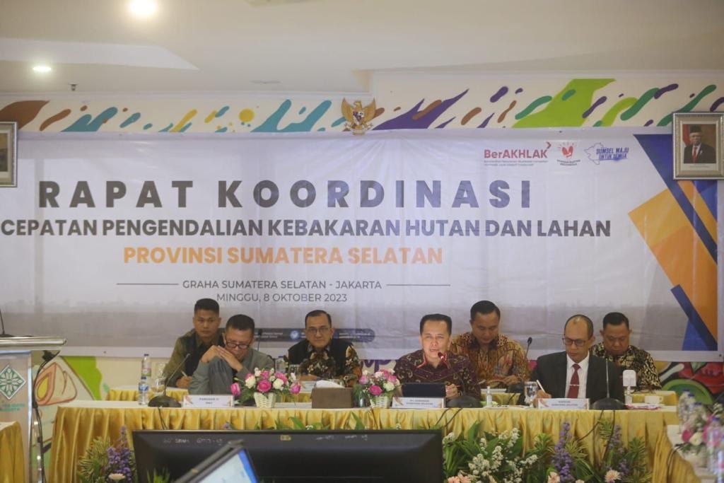 Pj Gubernur Sumsel Agus Fatoni Apresiasi Komitmen Korporasi dalam Percepatan Penanggulangan Karhutla