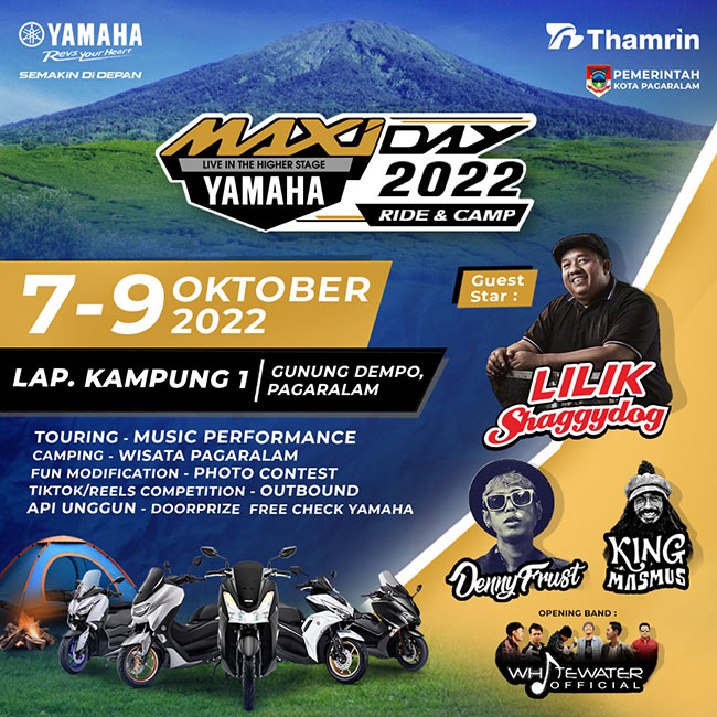 Maxi Yamaha Day Kembali Hadir, Thamrin Gelar Ride and Camp di Gunung Dempo Pagaralam   