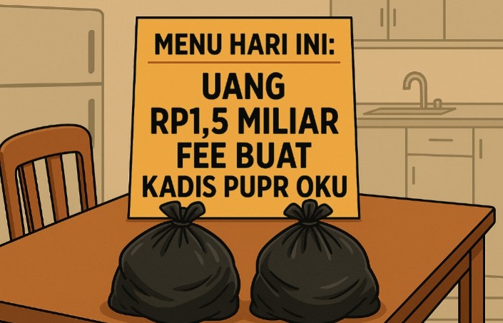 Sugeng Beberkan Penyerahan Uang Rp1,5 Miliar dalam Dua Plastik di Atas Meja Makan Rumah Kadis PUPR OKU