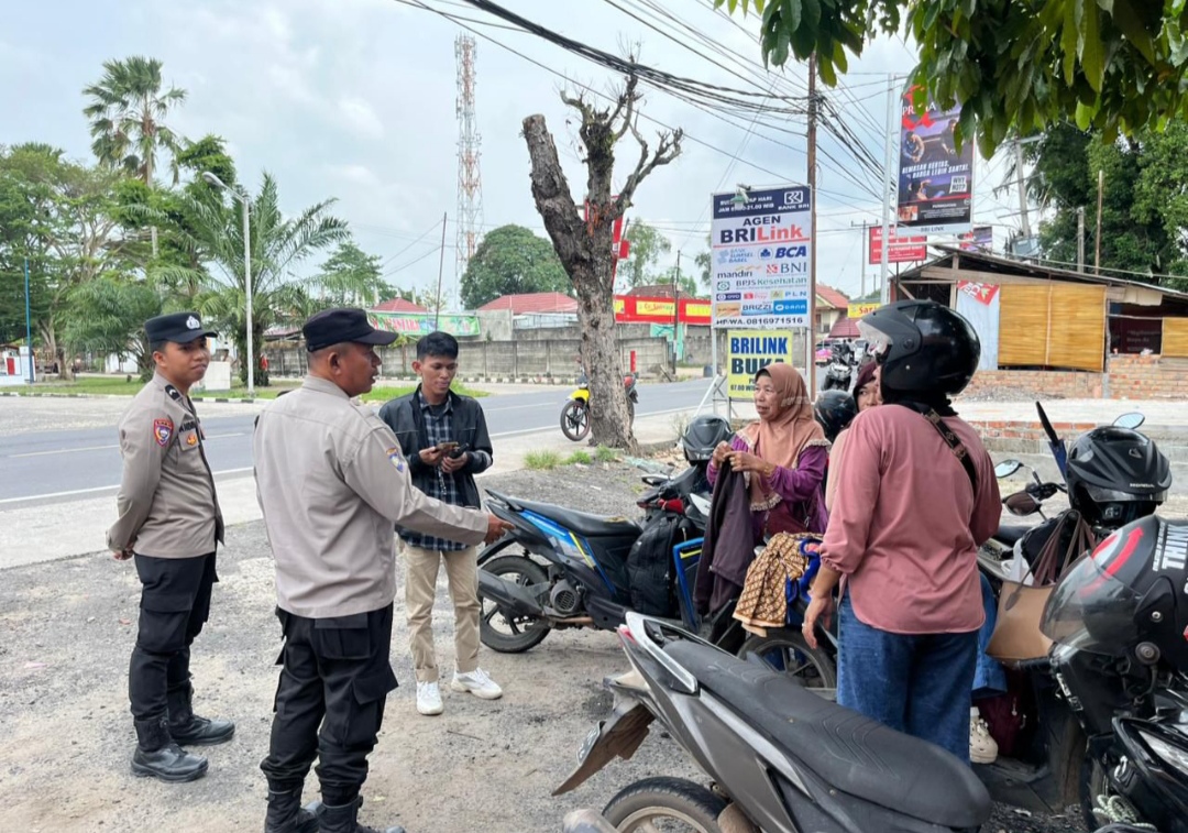 Sambang di Celikah Kayuagung, Polisi Ingatkan Pemudik Laporkan Gangguan Via 110