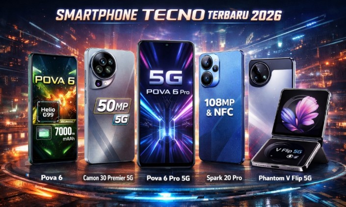 Tecno Guncang Pasar Smartphone 2026, Ini 5 HP Terbaru dengan Fitur Canggih dan Harga Kompetitif