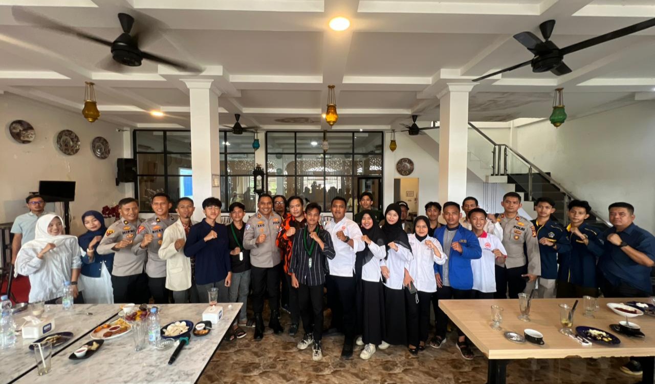 Pererat Sinergitas Polres OKI Silaturahmi Bersama Organisasi Kepemudaan dan Kemahasiswaan OKI