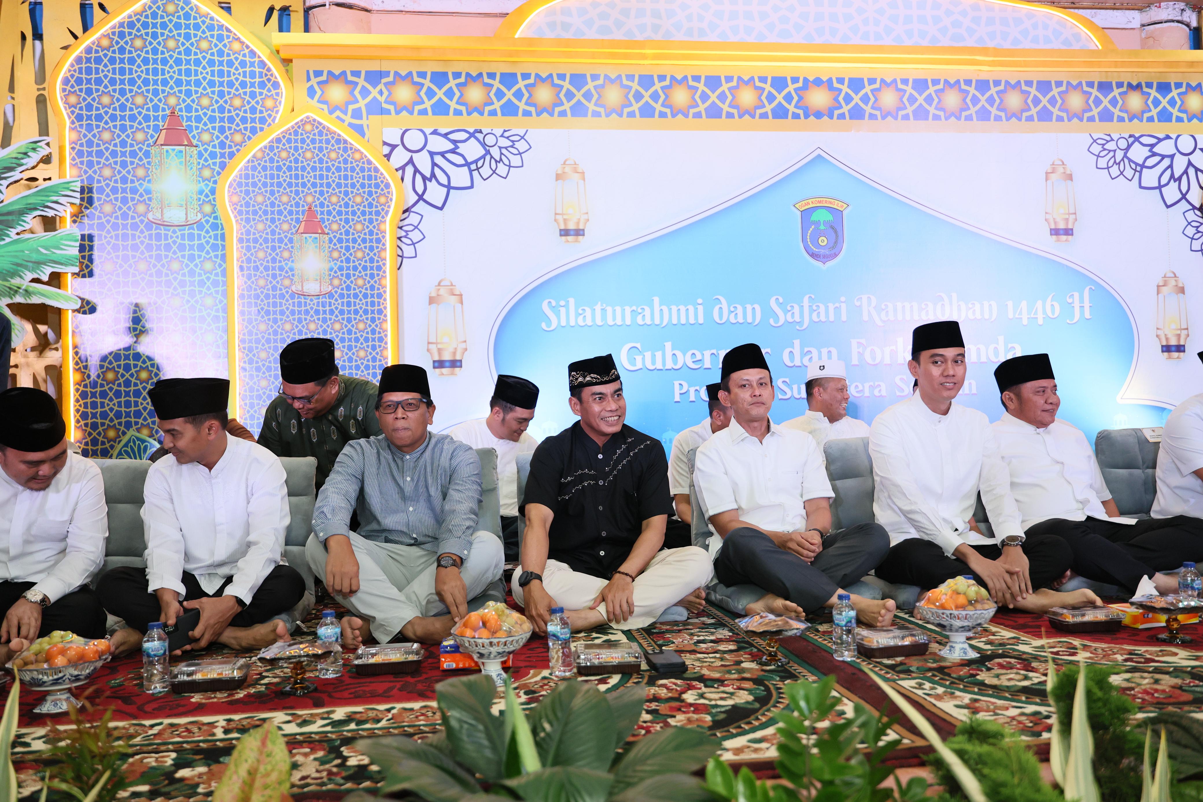 Kapolda dan Gubernur Sumsel Bersama Forkopimda Safari Ramadan 1446 H di Kabupaten OKI