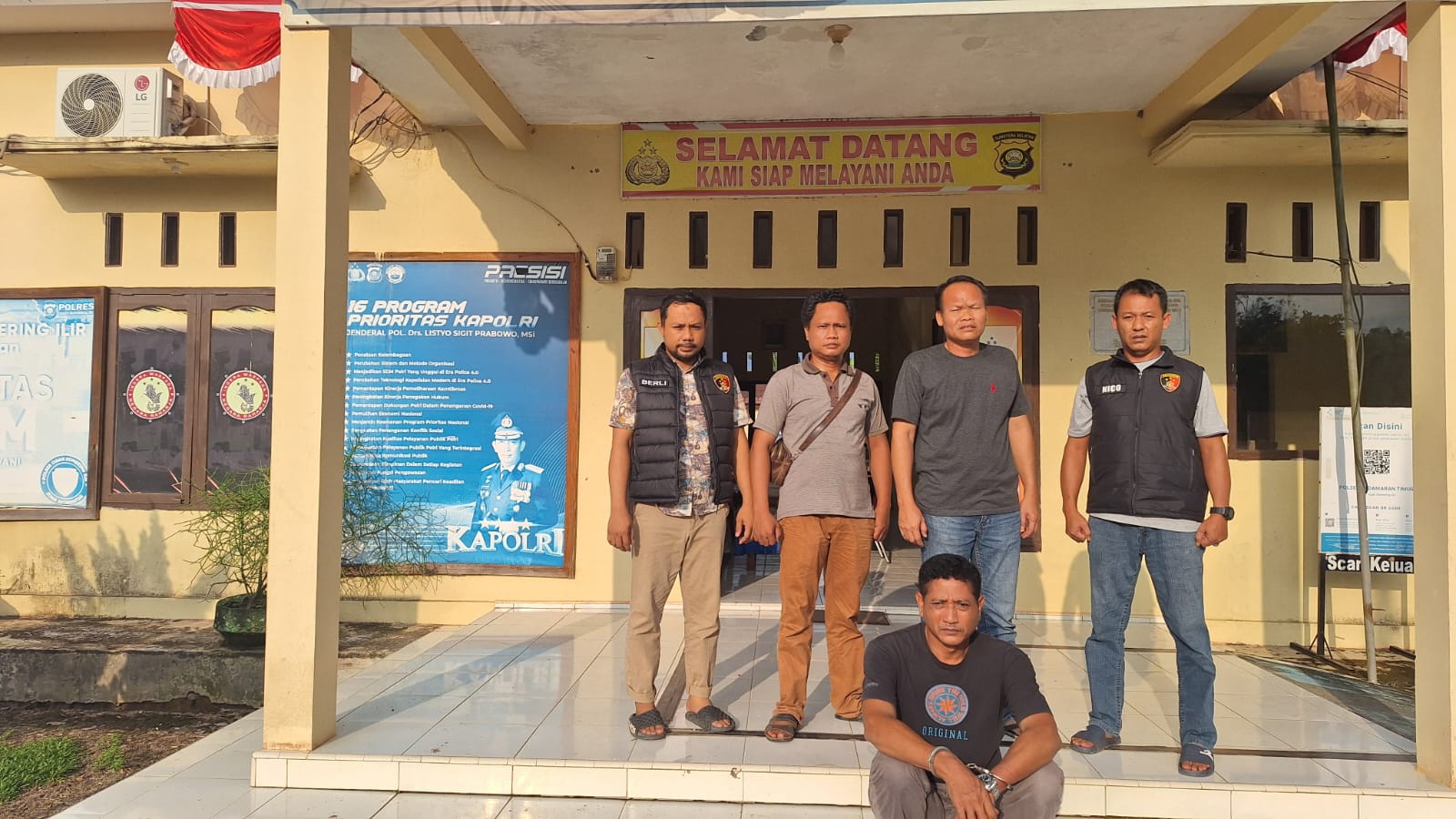 Bersama 6 Rekannya, Residivis Narkoba Curi Buah Kelapa Sawit di Pedamaran Timur OKI