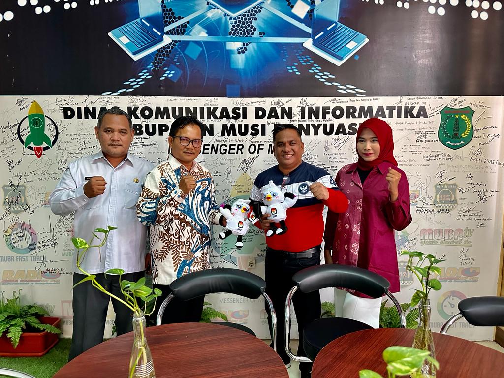 Siap Sukseskan Pemilu 2024, Dinkominfo Bersinergi dengan KPU Muba Untuk Sosialisasi 