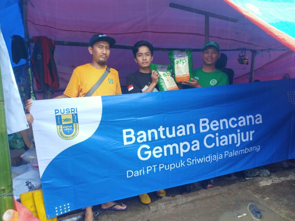 Aksi Cepat Tanggap PUSRI Palembang untuk Cianjur