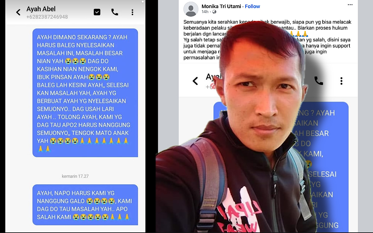 Istri Agus Bagikan Chat Minta Suami Menyerah Saja Usai Ditemukan Mayat Wanita Cantik Di Toko Pupuk Jambi