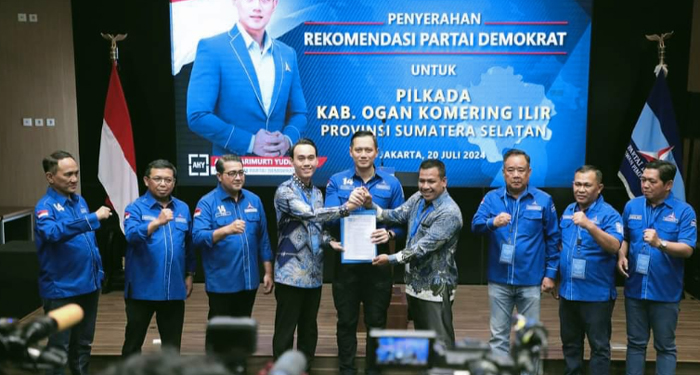 Pasangan Muchendi-Supriyanto Dapat Rekomendasi AHY, Siap Bertarung di Pilakda OKI