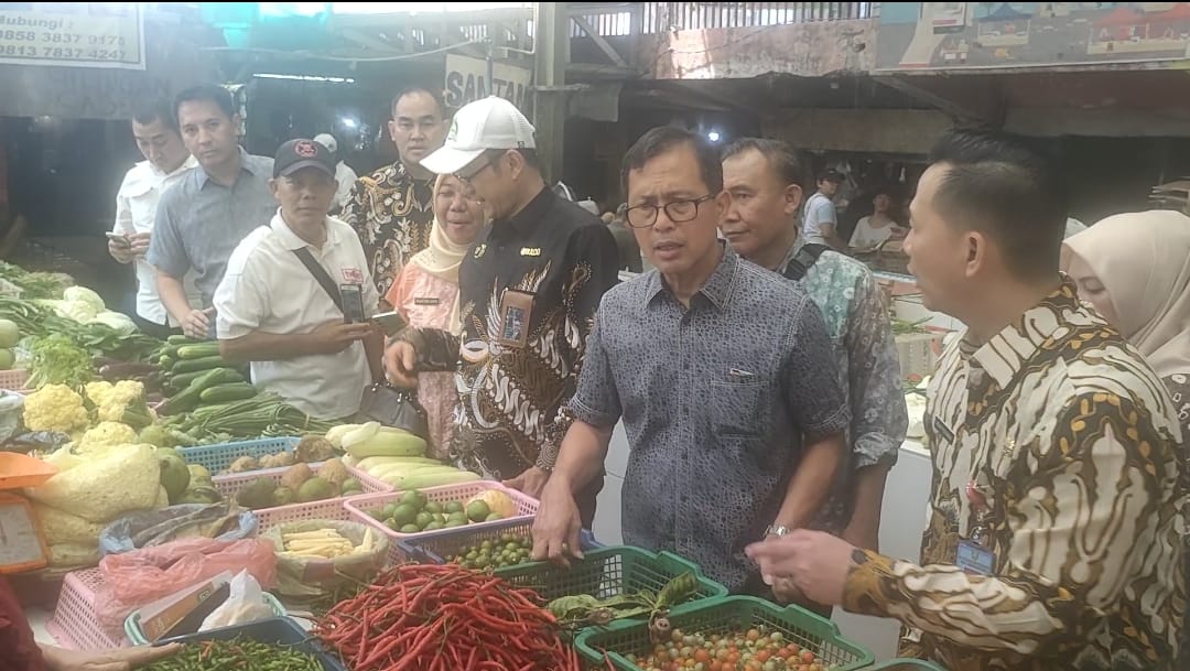 Satgas Pangan Mabes Polri Pantau Sejumlah Pasar Tradisional di Palembang