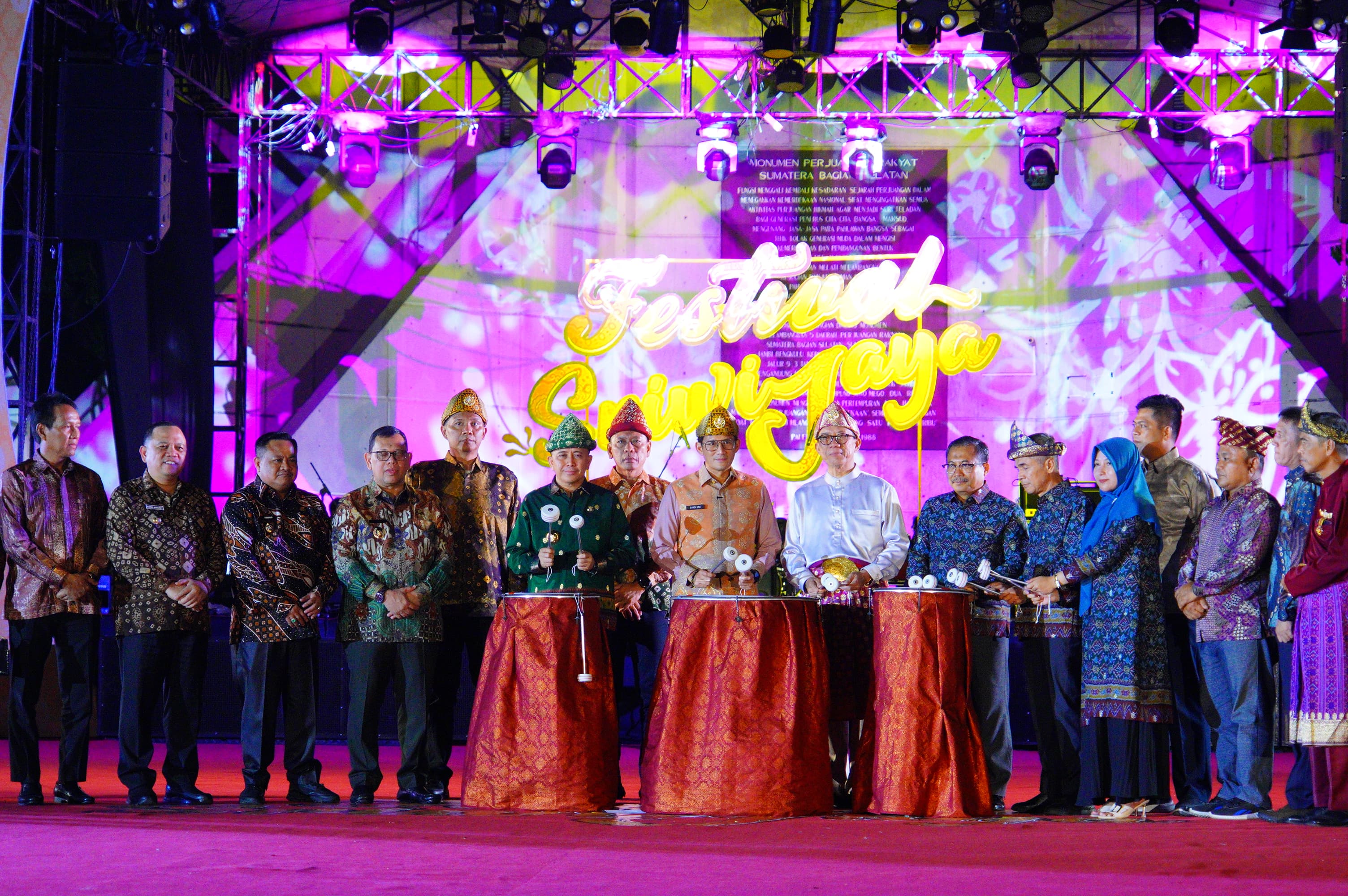 Pj Bupati Muba Sandi Fahlepi Hadiri Pembukaan Festival Sriwijaya ke-XXXII
