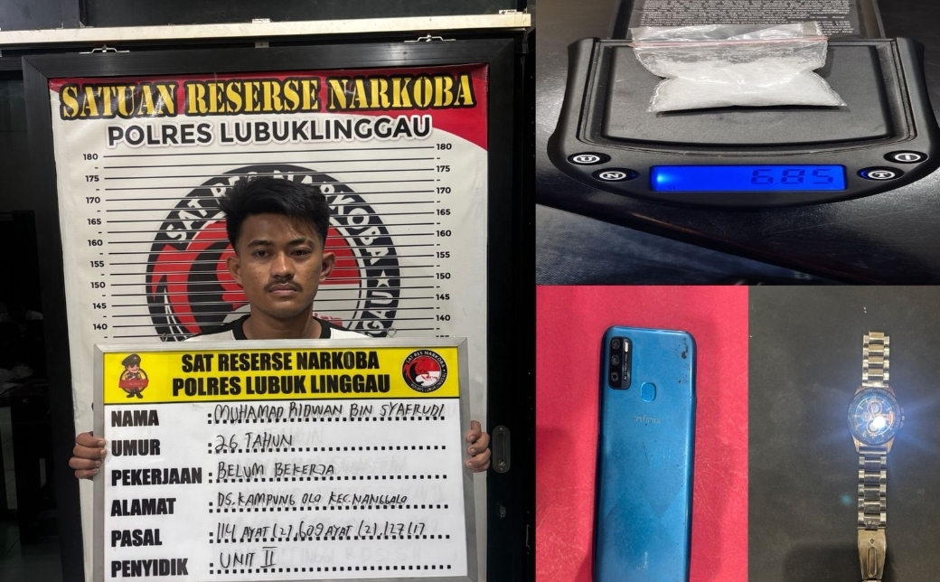 Polisi Tangkap Kurir Sabu dari Sumbar, BB Dibuang Saat Dikejar, Bisa Diancam Seumur Hidup