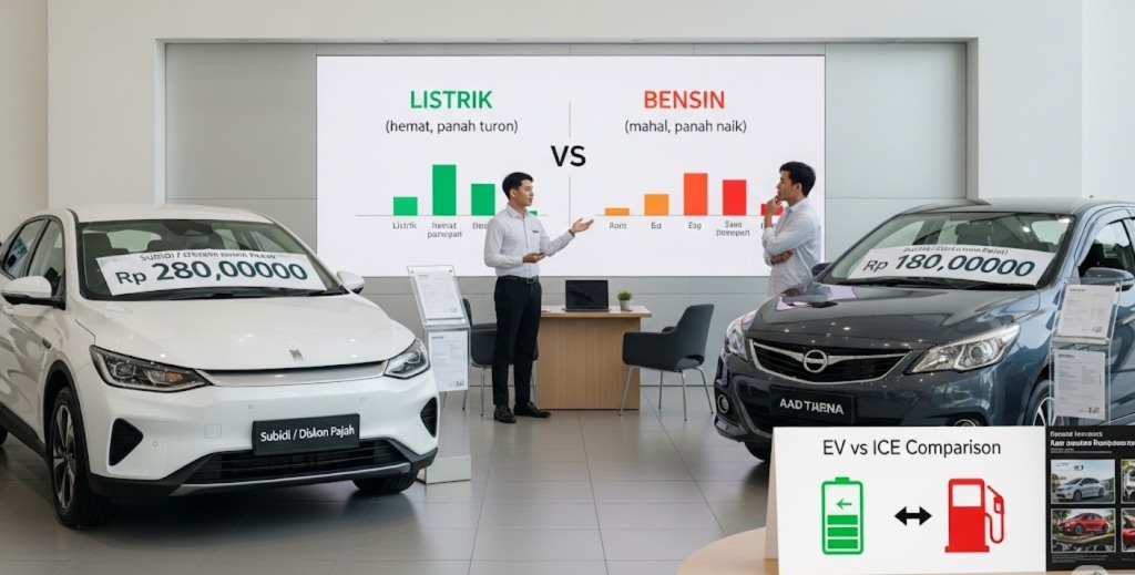 Harga Mobil Listrik Turun Terus, Tapi Beneran Lebih Murah dari Mobil Bensin?