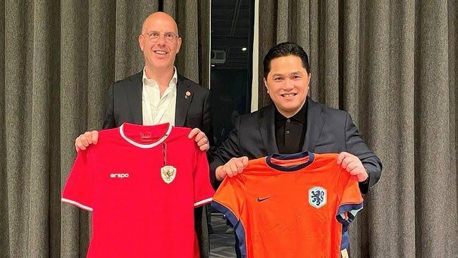 Temui Federasi Sepakbola Belanda, Erick Thohir Tantang KNVB Jajal Timnas Indonesia: Bukan Kaleng-kaleng Bos!