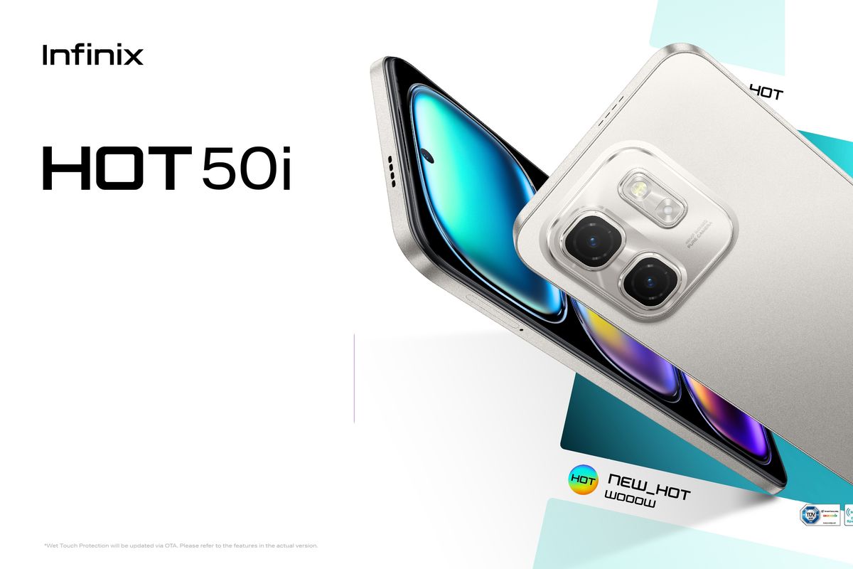 Infinix Hot 50i Tampil Stylish dengan Layar 120Hz dan Baterai 5000mAh, Fitur Melimpah!